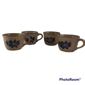 Pfaltzgraff Folk Art Tea Coffee Cups Set Of 4